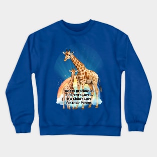 Parent Baby Giraffe Crewneck Sweatshirt